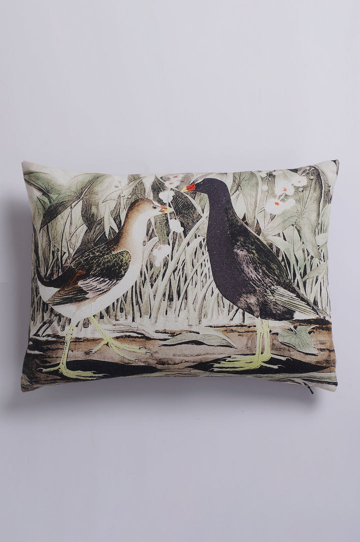 Bird Printed Cushion Cover