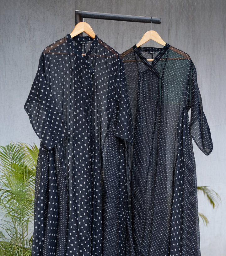 Chakor Print Chanderi Choga Set