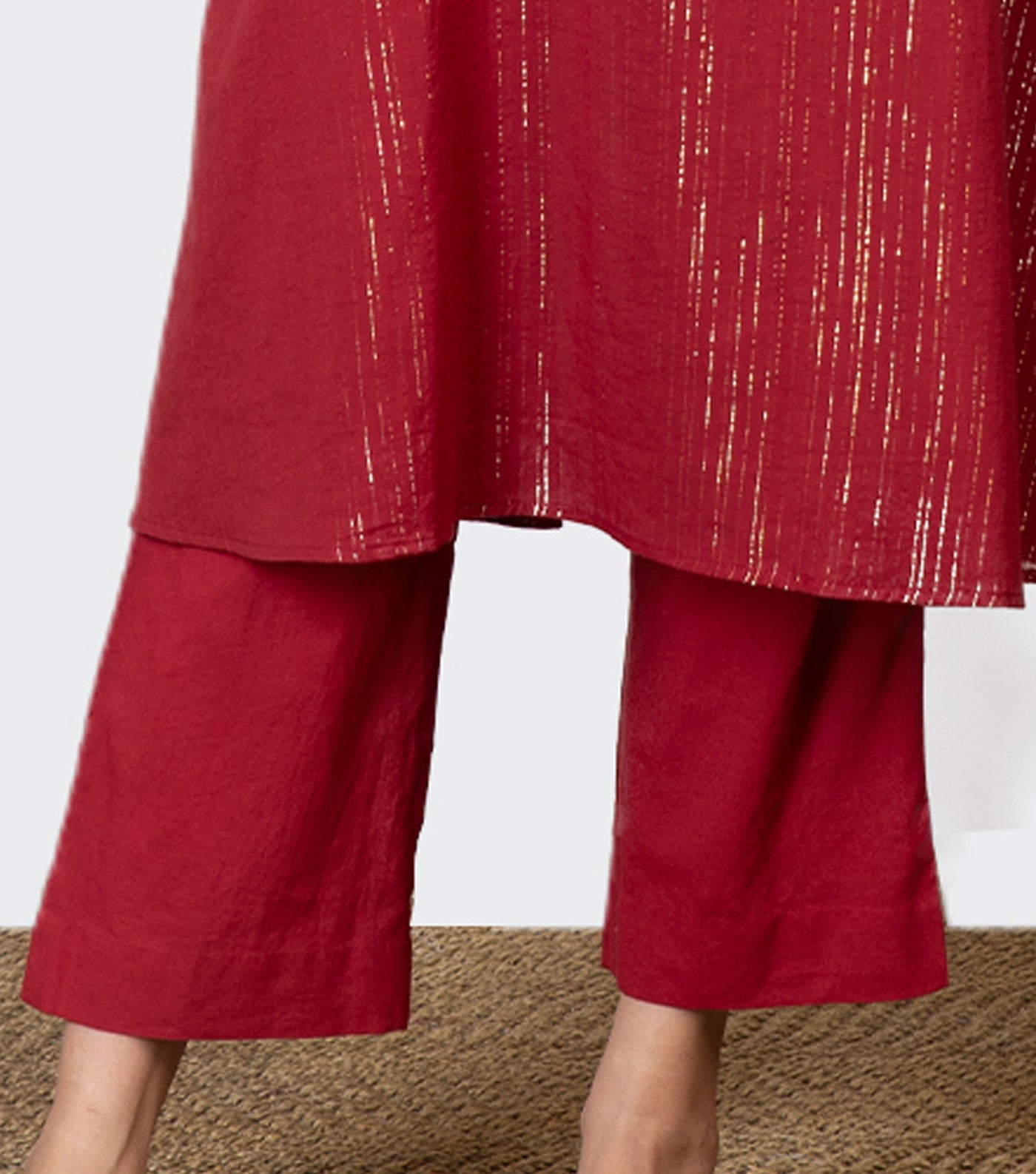 Red Cotton Pants