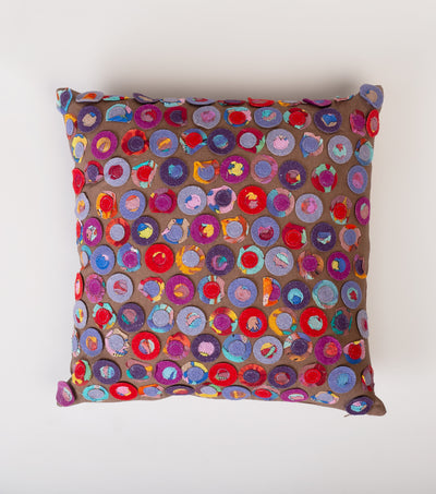 Multicolor Cotton Patch Work Embroidered Cushion Cover
