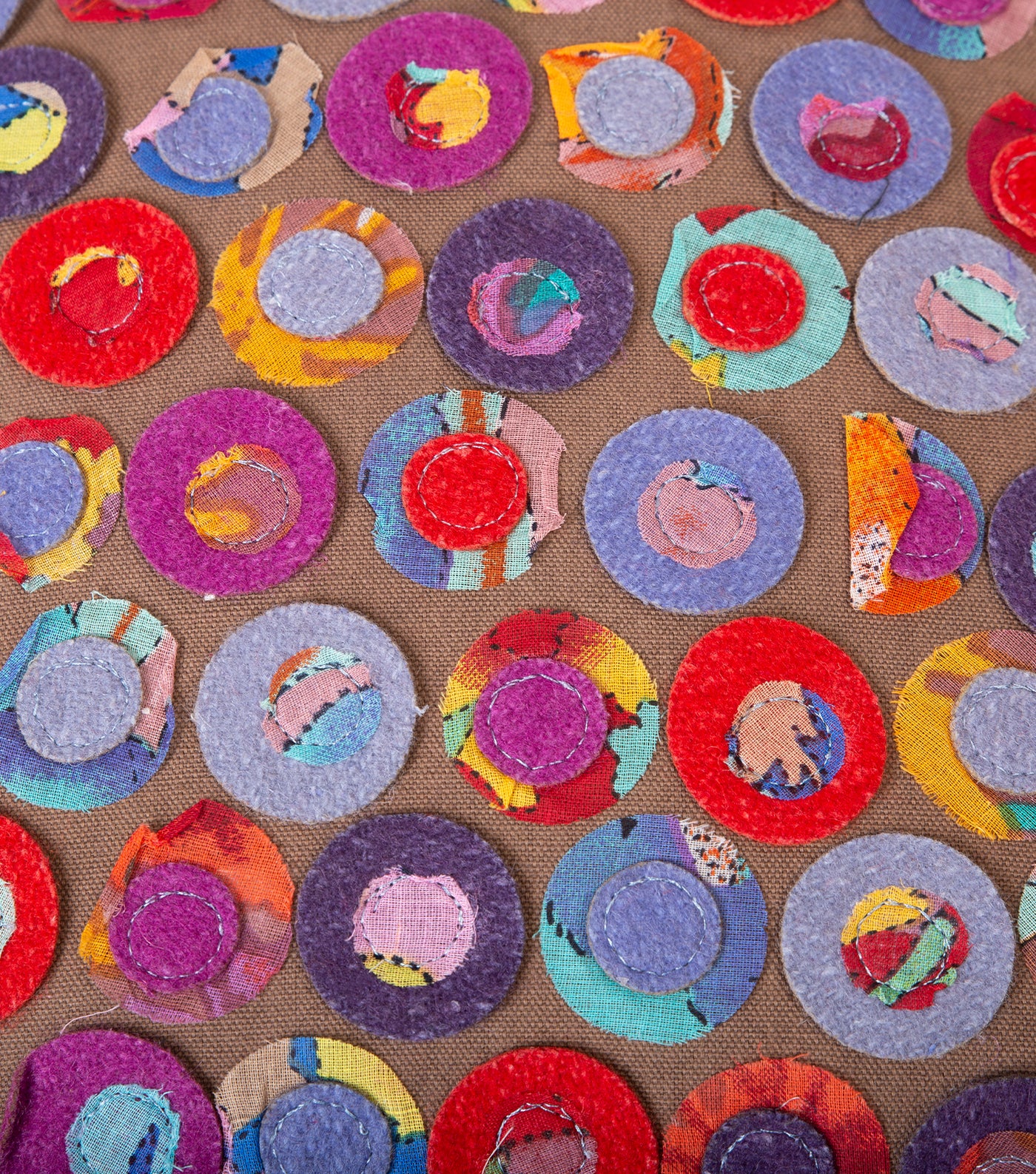 Multicolor Cotton Patch Work Embroidered Cushion Cover