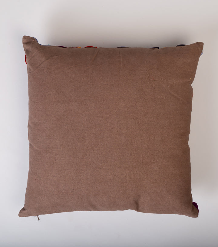 Multicolor Cotton Patch Work Embroidered Cushion Cover
