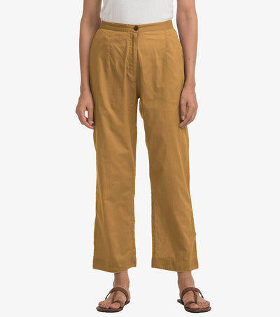 Ochre Chanderi pants