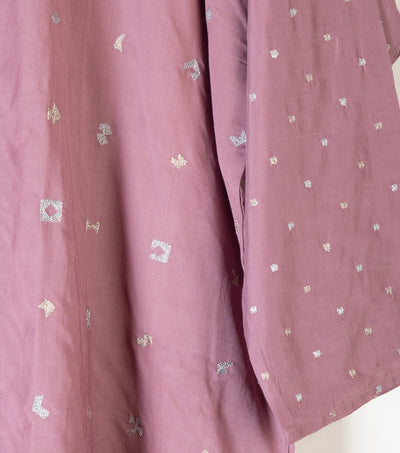 Pink Embroidered Chanderi Silk Top