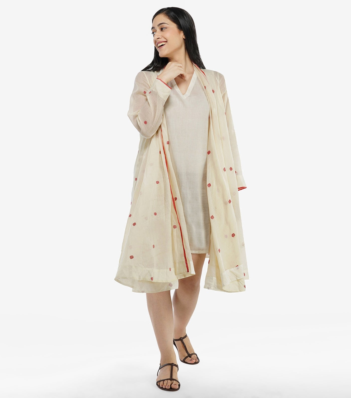 Natural cotton cape