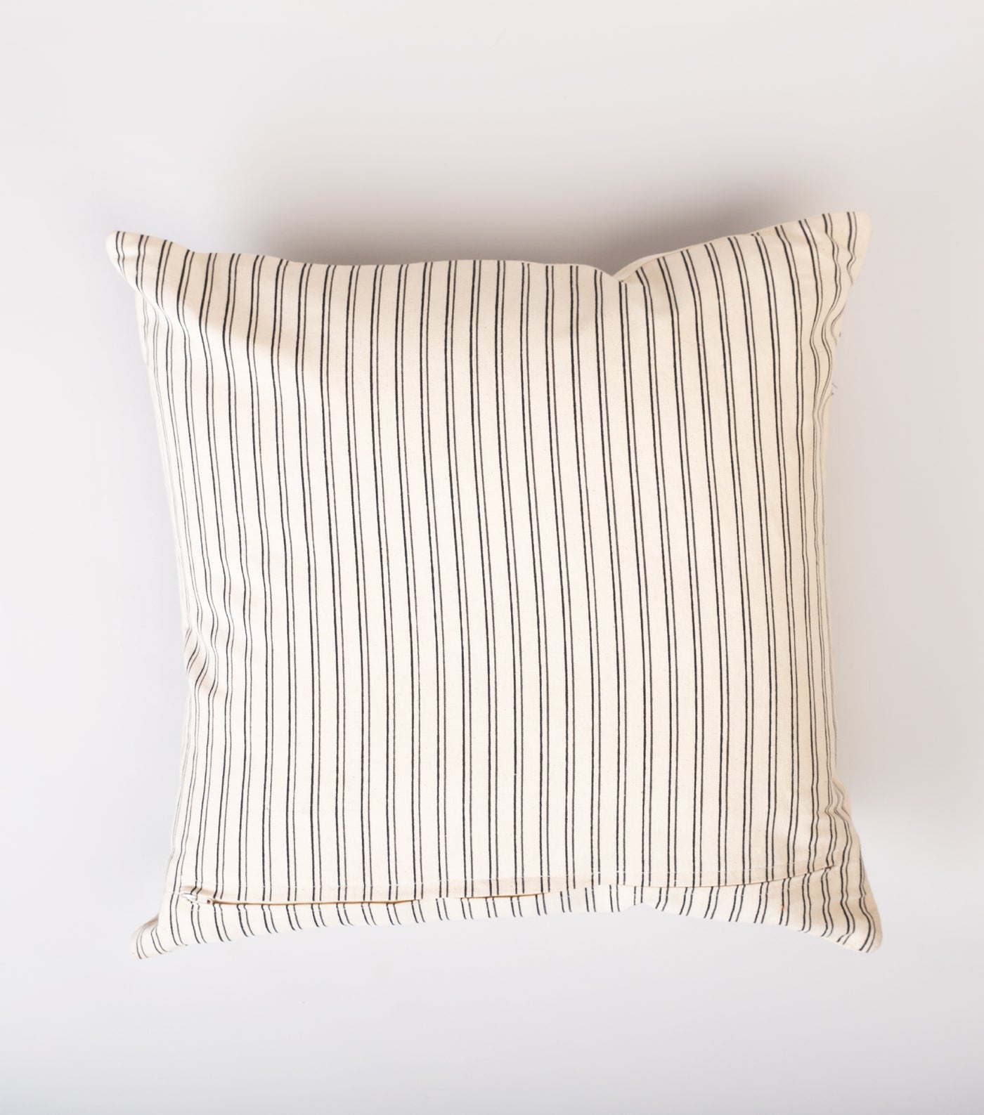 Off White Printed Cotton Cushion Cover