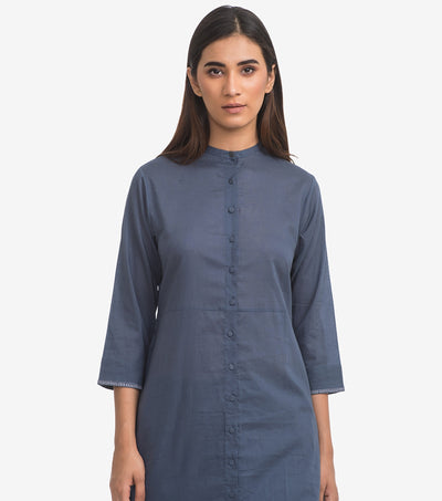 Blue Cotton Shirt kurta