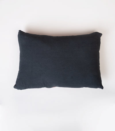 Red Printed Cotton Cushion Cover