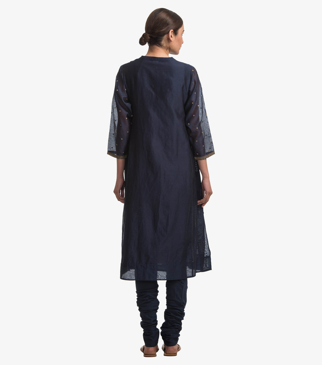 Blue Chanderi Cape Set
