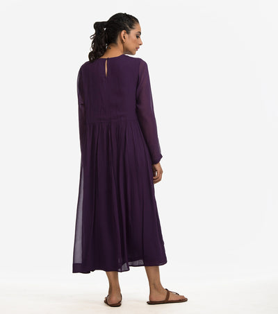 Purple Georgette Dress