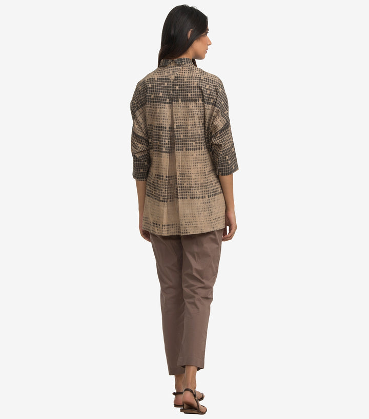 Charcoal digital print shirt
