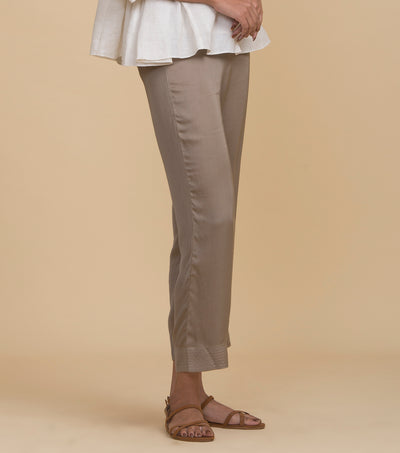Beige Viscose Pant