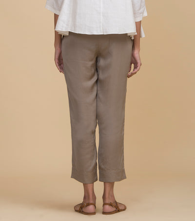 Beige Viscose Pant