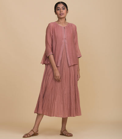 Rose chanderi kedio set