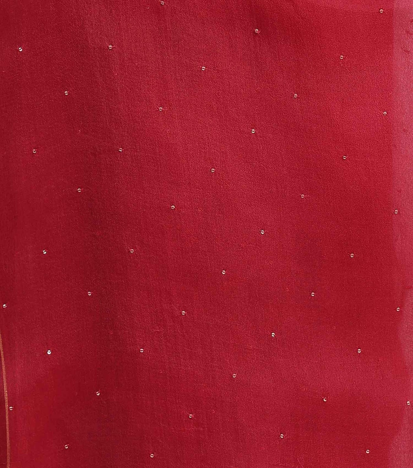 Deep Red Embroidered Chanderi Kurta & Skirt Set
