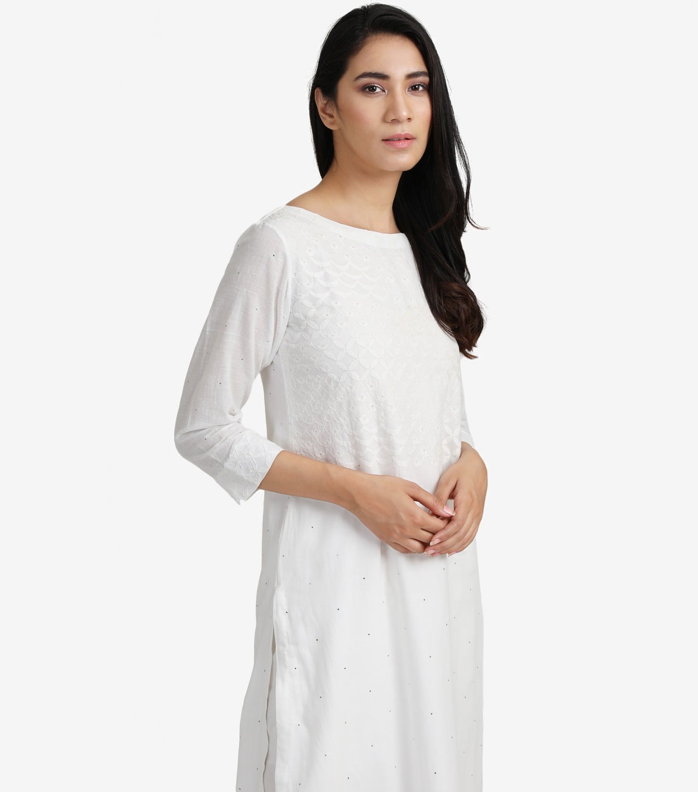 White Cotton kurta