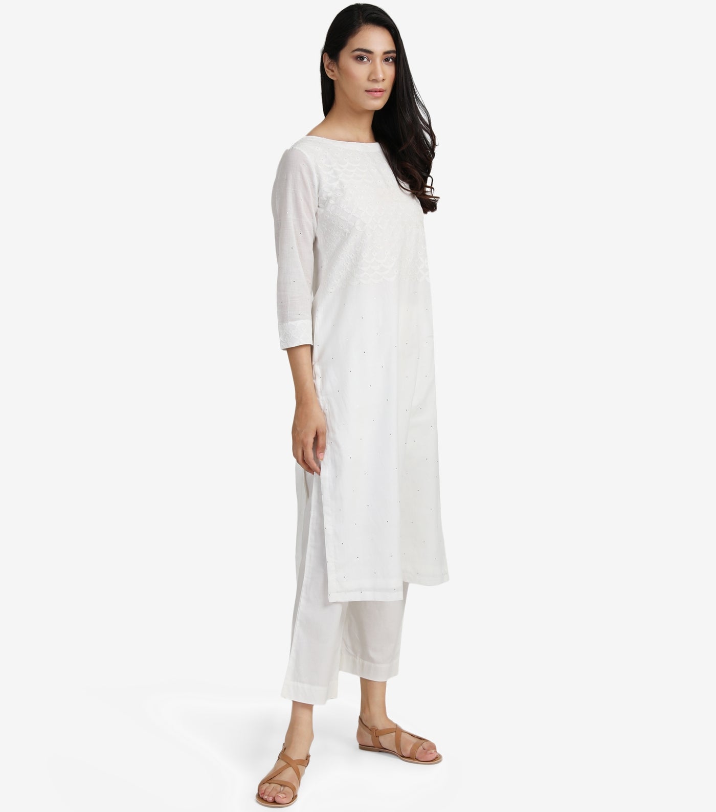 White Cotton kurta