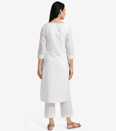 White Cotton kurta