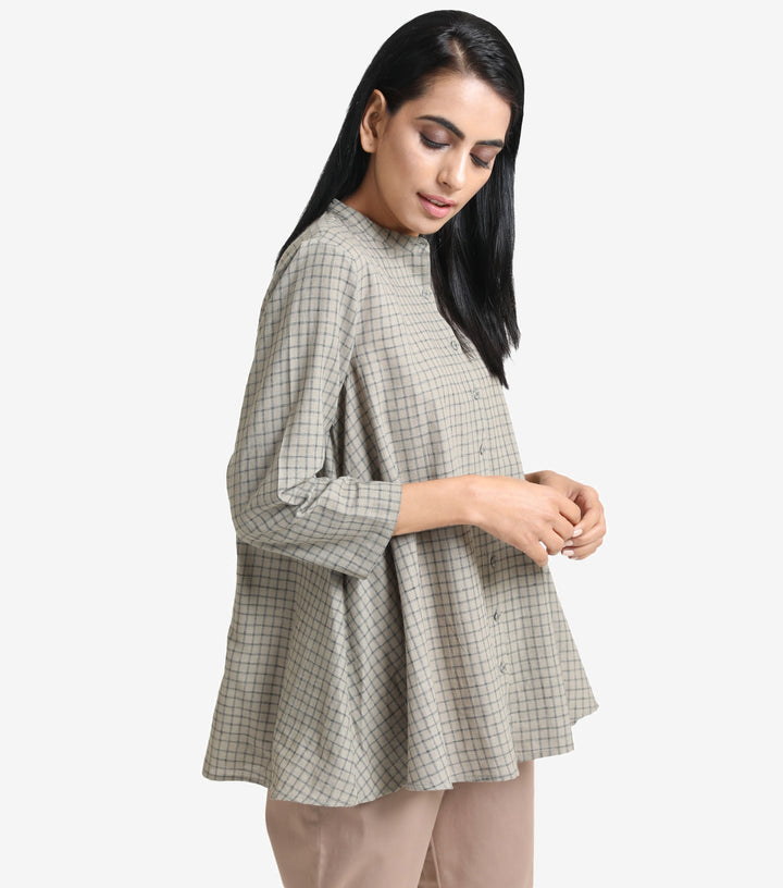 Veg cotton checked shirt