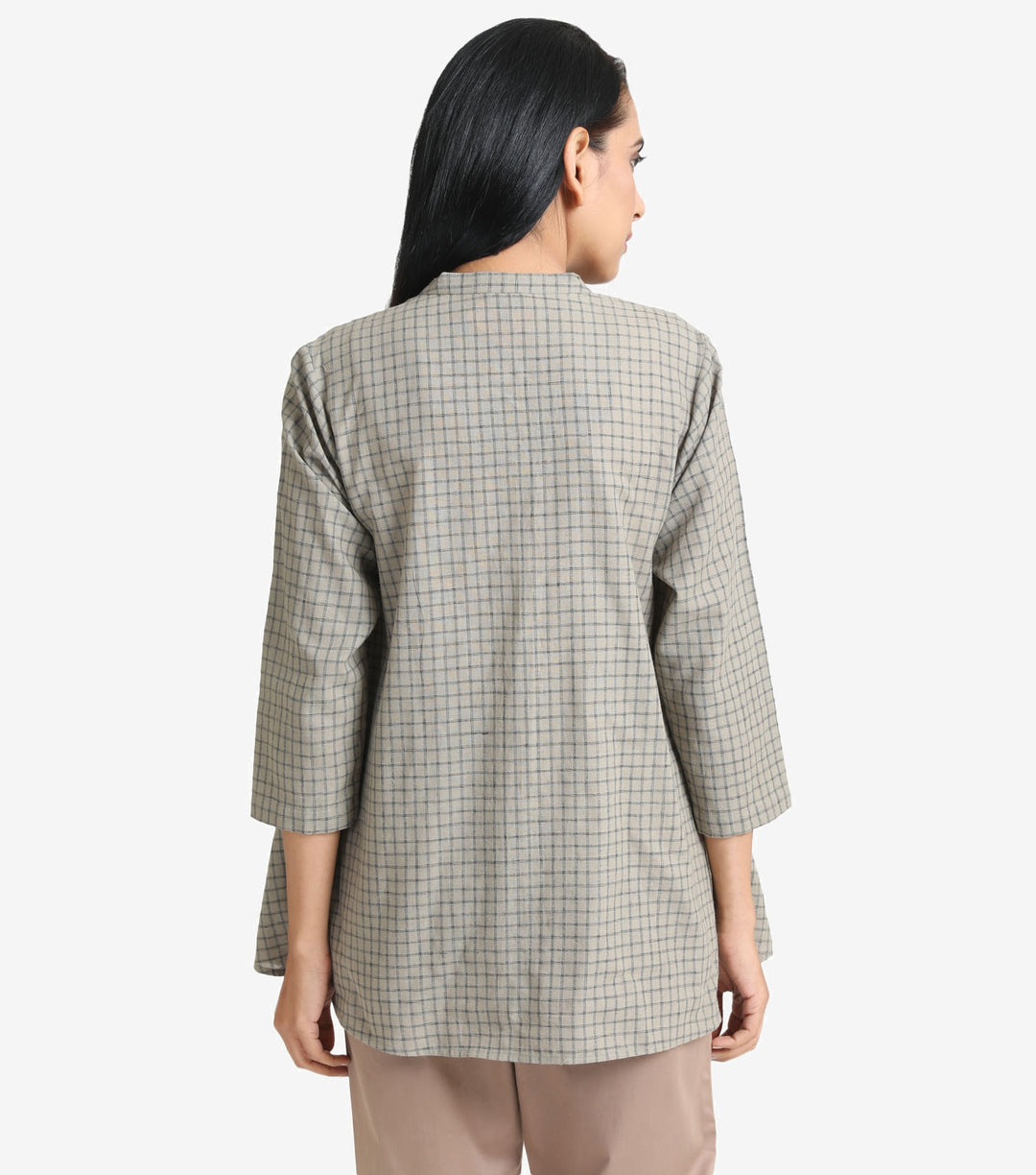 Veg cotton checked shirt