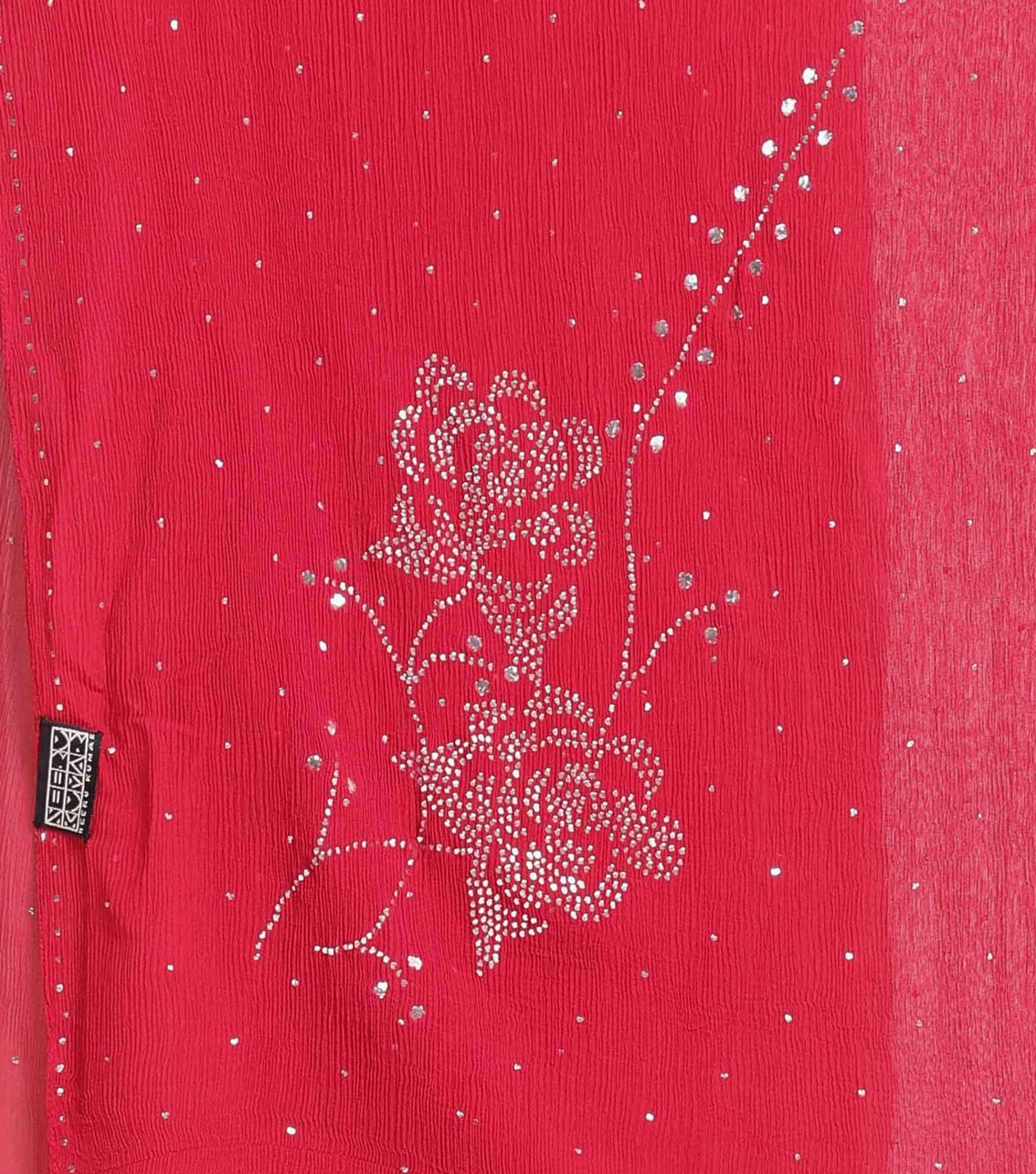 Rose chiffon mukaish dupatta
