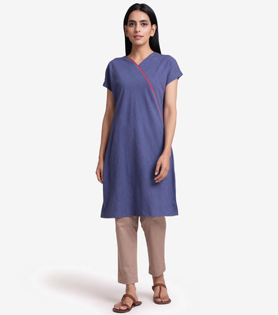 Blue Khadi Kurta