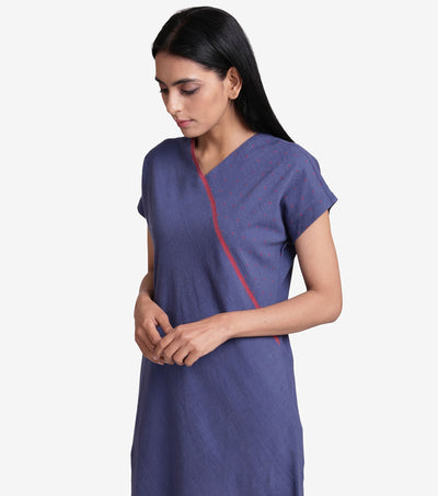 Blue Khadi Kurta