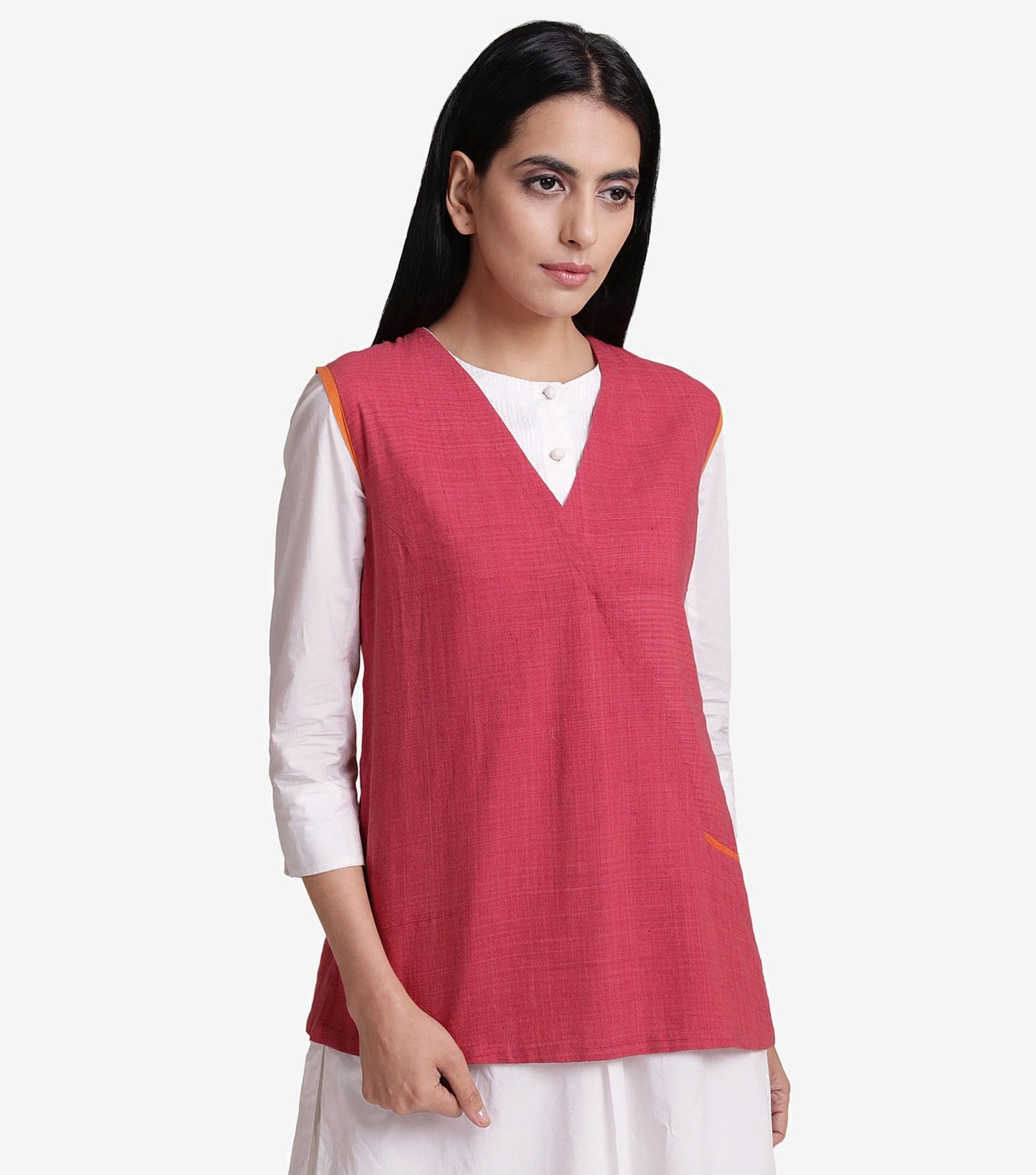 Pink khadi jacket