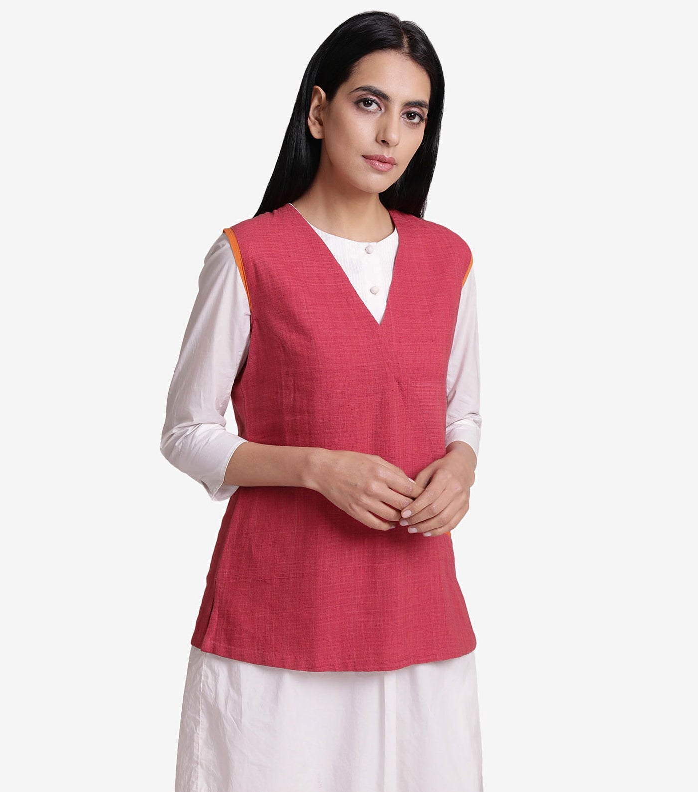 Pink khadi jacket