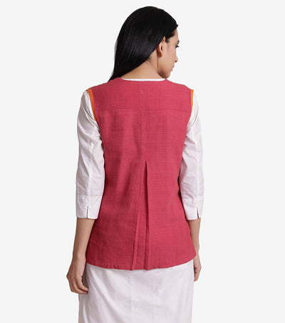 Pink khadi jacket