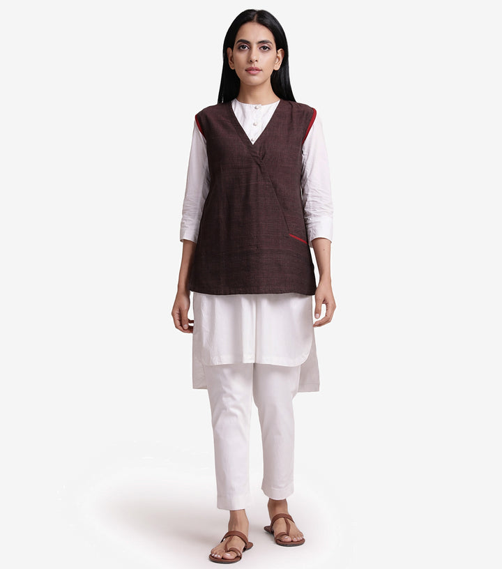 Brown khadi jacket