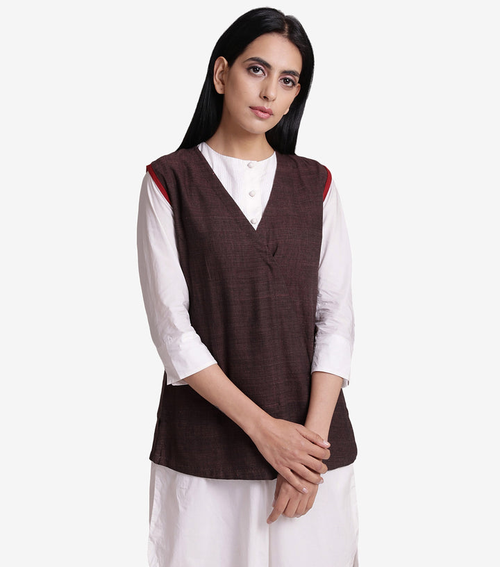 Brown khadi jacket