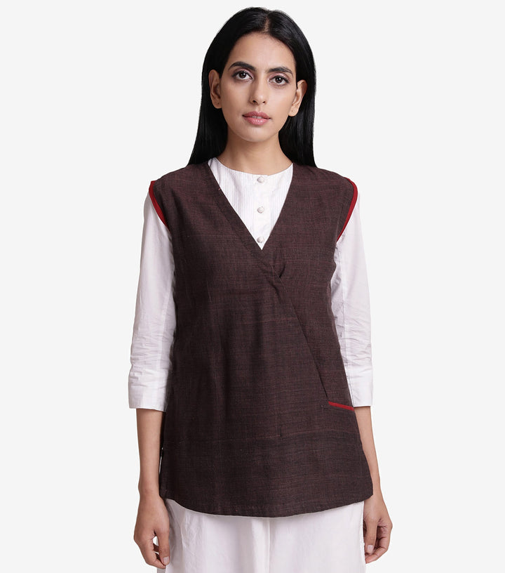 Brown khadi jacket