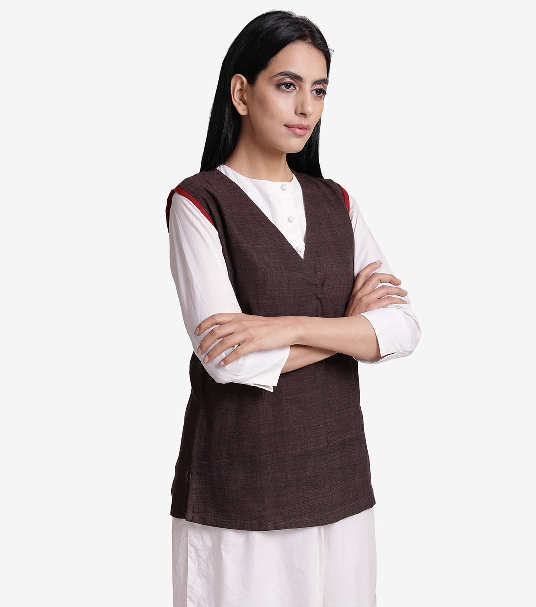 Brown khadi jacket