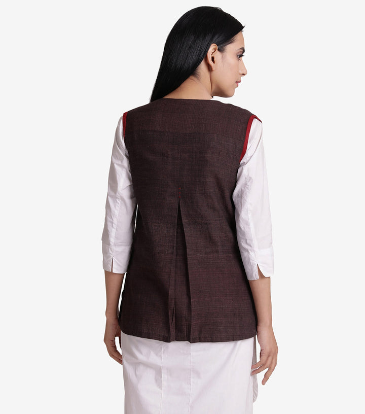 Brown khadi jacket