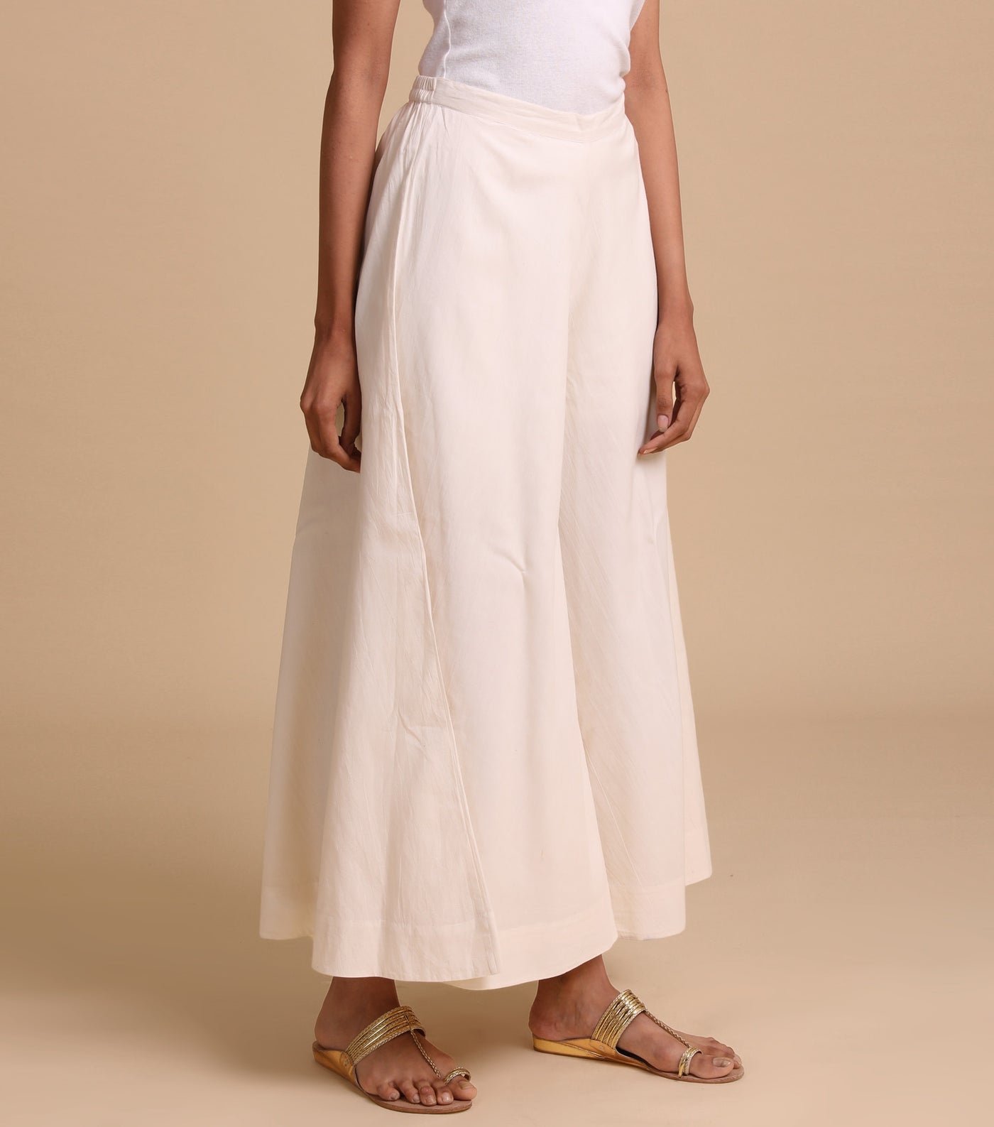Natural Fine Cotton Palazzo