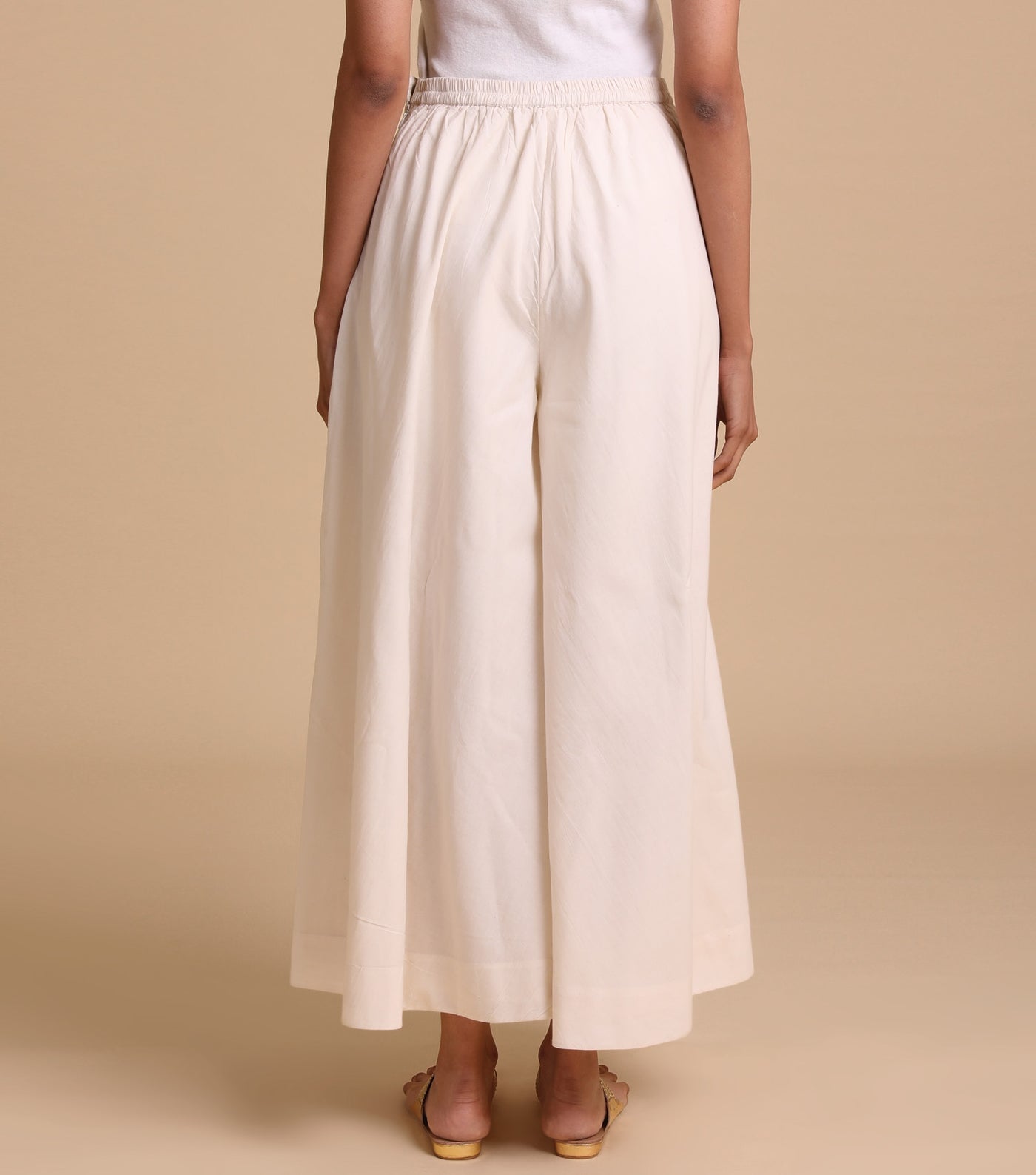 Natural Fine Cotton Palazzo