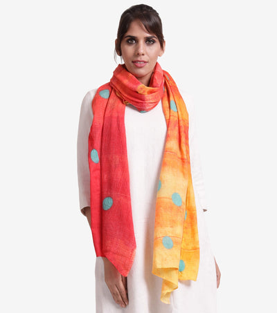 Printed wool stole