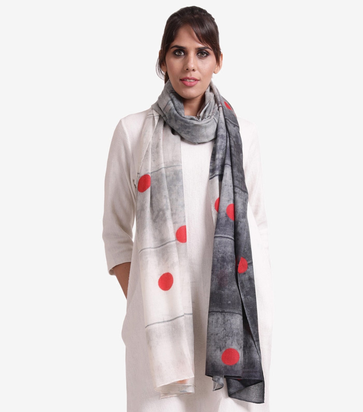 Printed wool stole