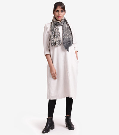 Digital printed wool stole