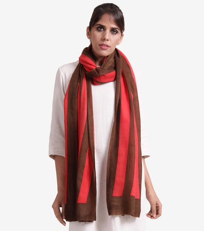 Printed wool stole