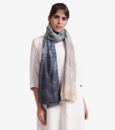 Digital printed wool stole
