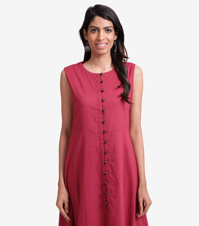 Pink Summer flared kurta