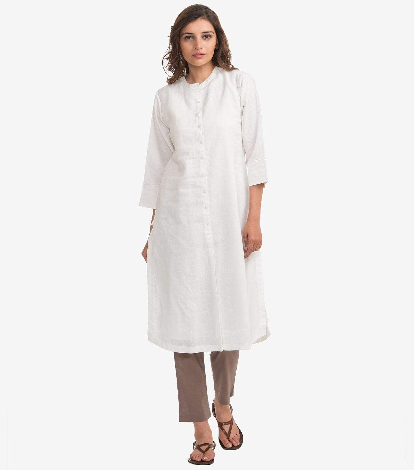 Natural Linen Shirt Kurta