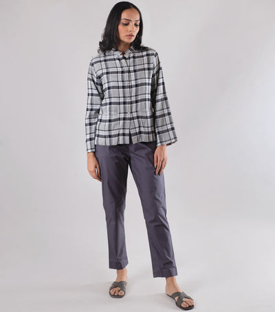 Grey Black Wool Jacket