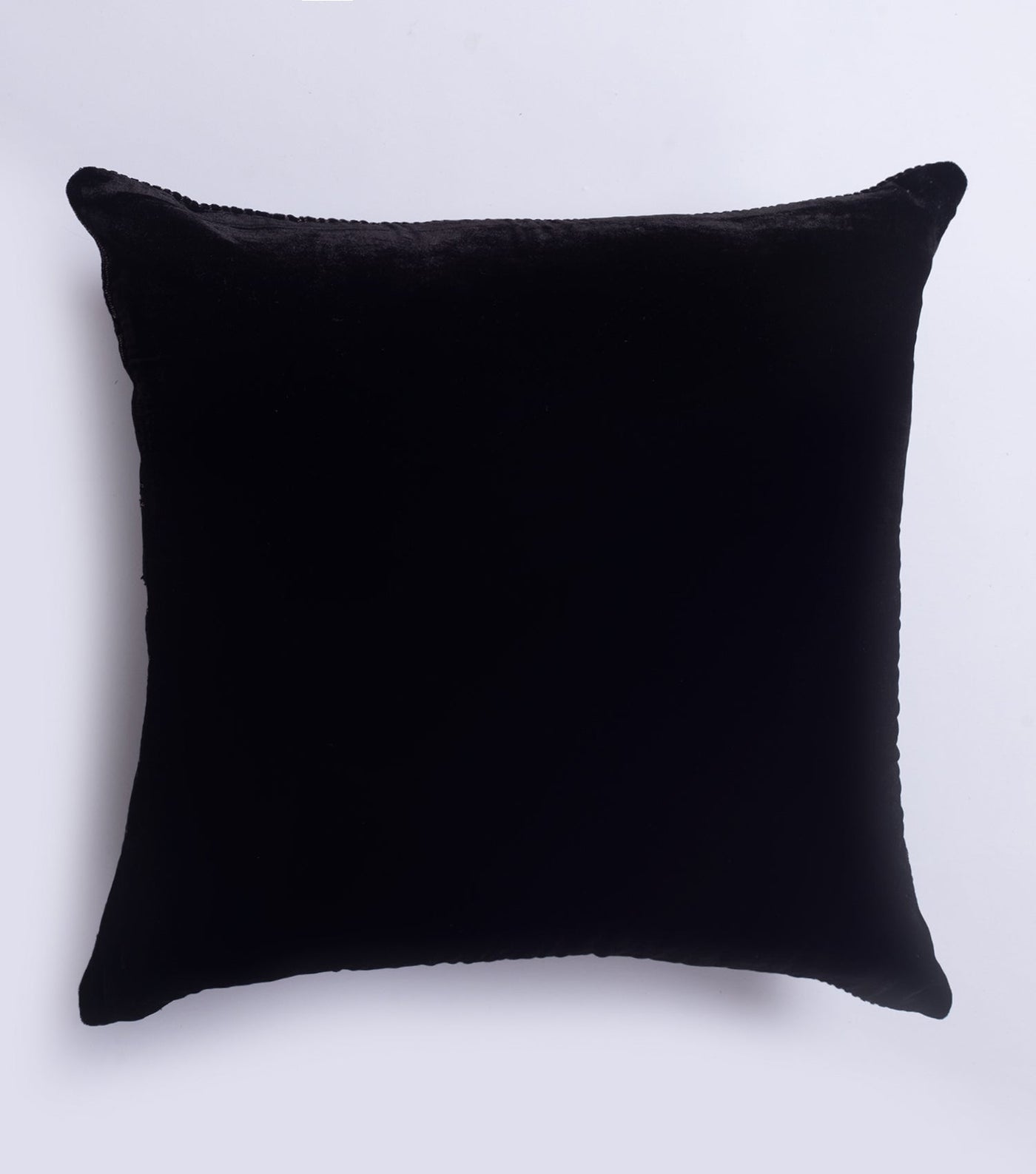 Symmetrical Bliss Black Velvet Cushion Cover