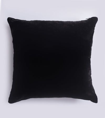 Liner Jaal Black Velvet Cushion Cover