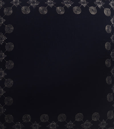Liner Jaal Navy Velvet Cushion Cover
