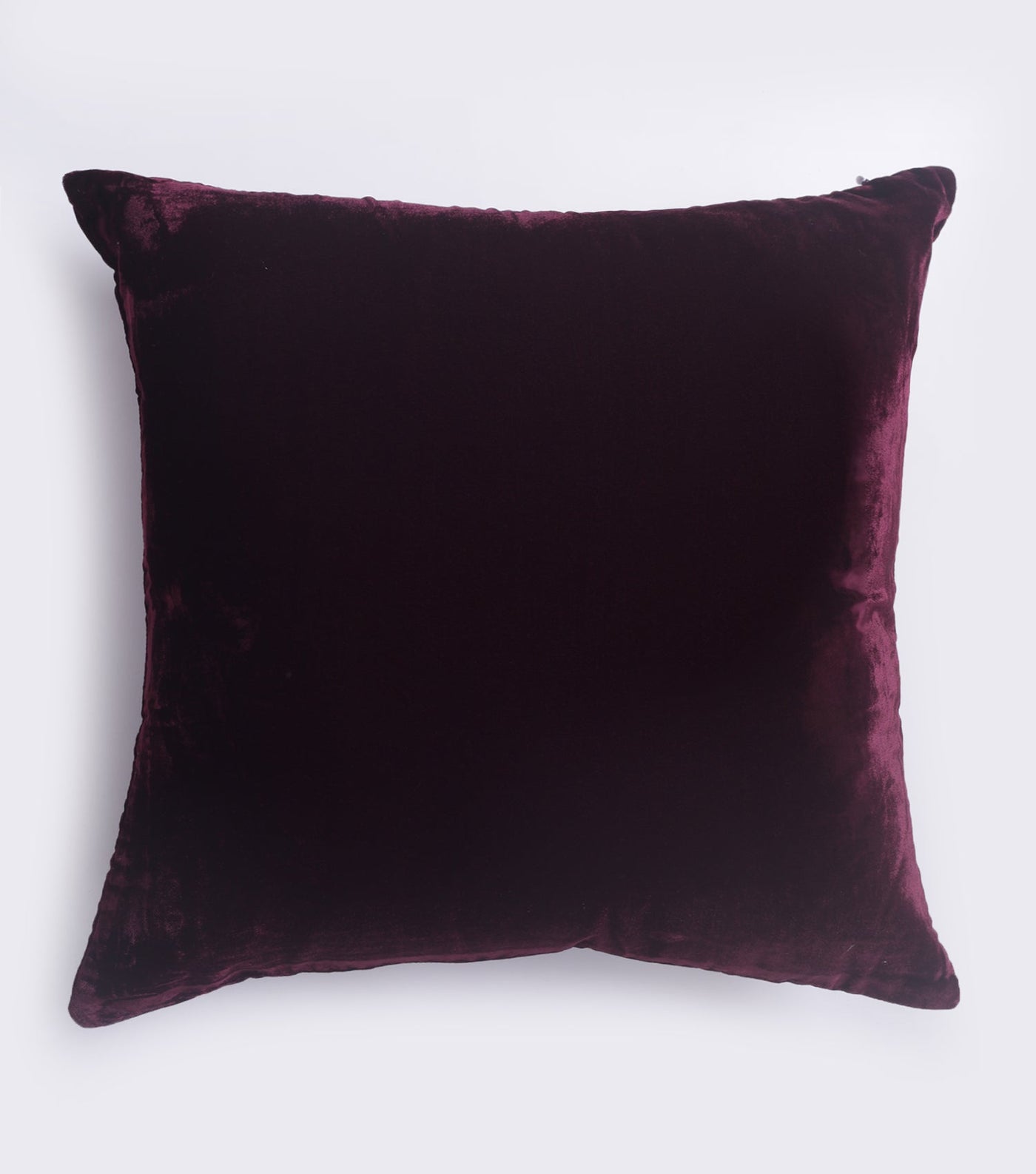 Floral Splatter Wine Velvet Cushion Cover