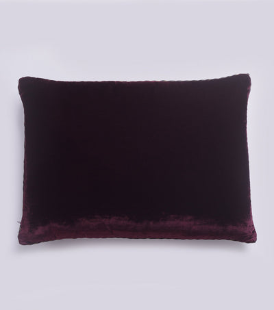 Twinkling Stripes Wine Velvet Cushion Cover